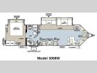 Floorplan - 2011 Forest River RV Rockwood Wind Jammer 3008W