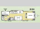 Floorplan - 2011 Forest River RV Wildwood X-Lite 28BH