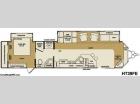 Floorplan - 2011 CrossRoads RV Hampton HT39FE