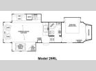 Floorplan - 2012 Forest River RV Cedar Creek Silverback 29RL