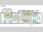 Floorplan - 2012 Tiffin Motorhomes Allegro 30 GA