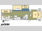 Floorplan - 2012 Shasta RVs Revere 30CKBH