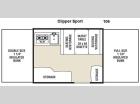 Floorplan - 2012 Coachmen RV Clipper Camping Trailers 106 Sport