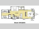 Floorplan - 2013 Forest River RV Salem 30KQBSS