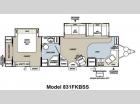 Floorplan - 2013 Forest River RV Flagstaff Classic Super Lite 831FKBSS