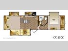 Floorplan - 2013 CrossRoads RV Cruiser Patriot  Provincial CF325CK