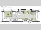 Floorplan - 2013 Tiffin Motorhomes Allegro 30 GA