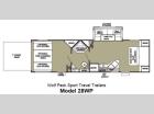 Floorplan - 2013 Forest River RV Cherokee Wolf Pack Sport 28WP