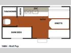 Floorplan - 2013 Forest River RV Cherokee Wolf Pup 16BH