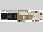 Floorplan - 2014 Heartland Cyclone 3110