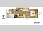Floorplan - 2013 CrossRoads RV Sunset Trail ST27BH