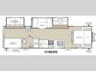 Floorplan - 2014 Coachmen RV Freedom Express 310BHDS