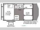 Floorplan - 2014 Forest River RV Rockwood Hard Side Series A122BH