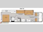 Floorplan - 2014 Thor Motor Coach Hurricane 34F