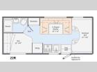 Floorplan - 2014 Winnebago Minnie Winnie 22R