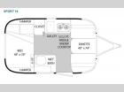 Floorplan - 2014 Airstream RV Sport 16