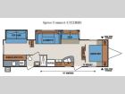Floorplan - 2014 KZ Spree Connect C322BHS