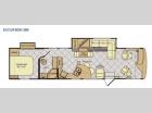 Floorplan - 2015 Fleetwood RV Excursion 35B