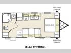 Floorplan - 2015 Forest River RV Wildwood X-Lite 221RBXL