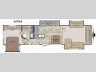 Floorplan - 2015 Keystone RV Cougar 337FLS