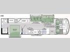 Floorplan - 2015 Thor Motor Coach Hurricane 34E