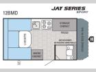 Floorplan - 2015 Jayco Jay Series Sport 12BMD