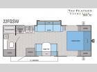 Floorplan - 2015 Jayco Jay Feather SLX 22FQSW