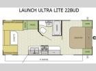 Floorplan - 2015 Starcraft Launch Ultra Lite 22BUD
