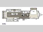 Floorplan - 2015 Forest River RV Sierra Destination Trailers 393RL