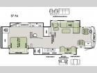 Floorplan - 2015 Tiffin Motorhomes Allegro RED 37PA