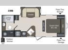 Floorplan - 2015 Keystone RV Laredo LHT 23RB