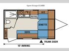 Floorplan - 2016 KZ Spree Escape E14RB