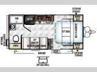 Floorplan - 2016 Forest River RV Flagstaff Micro Lite 19FD