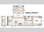 Floorplan - 2016 Palomino Sabre Silhouette 250RLUD