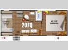 Floorplan - 2015 Outdoors RV Creek Side 20FQ
