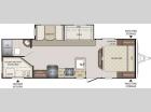 Floorplan - 2016 Keystone RV Bullet 274BHSWE
