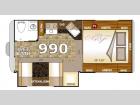 Floorplan - 2016 Northwood Arctic Fox Camper 990 Wet Bath