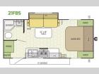 Floorplan - 2017 Starcraft Launch Ultra Lite 21FBS