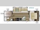 Floorplan - 2017 Keystone RV Cougar Half-Ton Series 28RBSWE