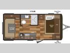 Floorplan - 2017 Keystone RV Hideout Single Axle 177LHS