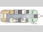 Floorplan - 2017 Airstream RV Flying Cloud 27FB Twin