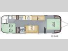 Floorplan - 2017 Airstream RV Flying Cloud 30FB Bunk
