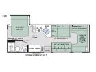 Floorplan - 2017 Thor Motor Coach Four Winds 26B