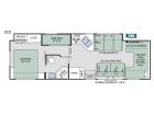 Floorplan - 2017 Thor Motor Coach Four Winds 31E Bunkhouse