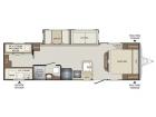 Floorplan - 2017 Keystone RV Bullet 287QBS