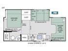 Floorplan - 2017 Thor Motor Coach Four Winds 24F Chevy