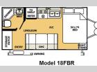 Floorplan - 2008 Forest River RV Flagstaff Micro Lite 18FBR