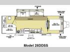 Floorplan - 2009 Forest River RV Salem LE 28DDSS