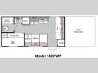 Floorplan - 2010 Forest River RV Cherokee Wolf Pack Sport 18DFWP