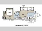 Floorplan - 2011 Forest River RV Flagstaff Classic Super Lite 831FKBSS